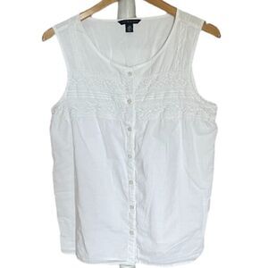 Tommy Hilfiger White Blouse, Size Large
